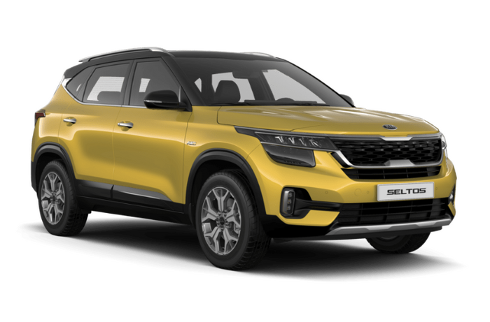 KIA Seltos Starbright Yellow / Cherry Black